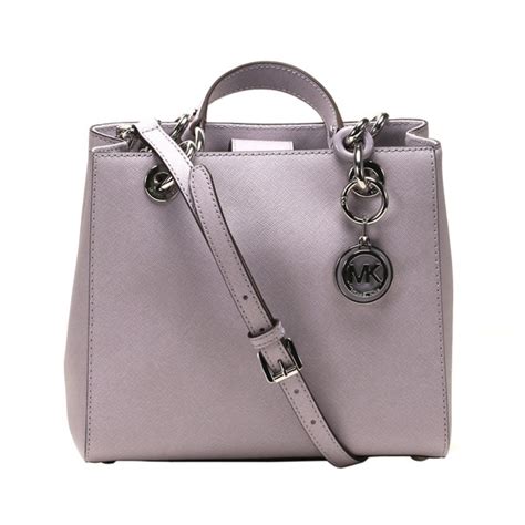 michael kors cynthia lilac|Cynthia Small Leather Satchel .